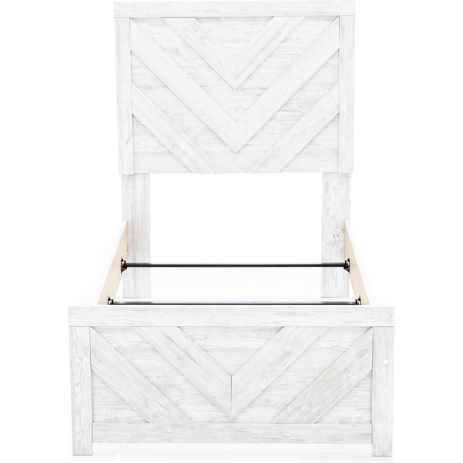 ashley furniture white twin bed package tpk  