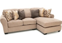 ashley brown sta fab sectional pieces pkg  