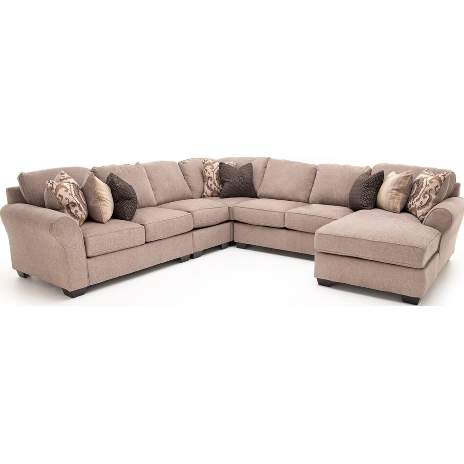 ashley brown sta fab sectional pieces zpkg  