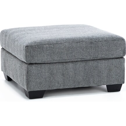 Jaylen Cocktail Ottoman in Charcoal