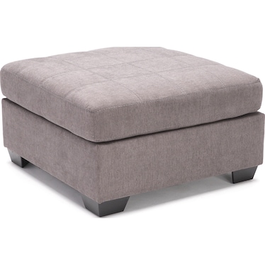 Adler Cocktail Ottoman in Charcoal