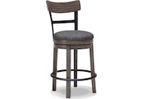 ashx grey inch & over bar seat stool   