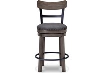 ashx grey inch & over bar seat stool   