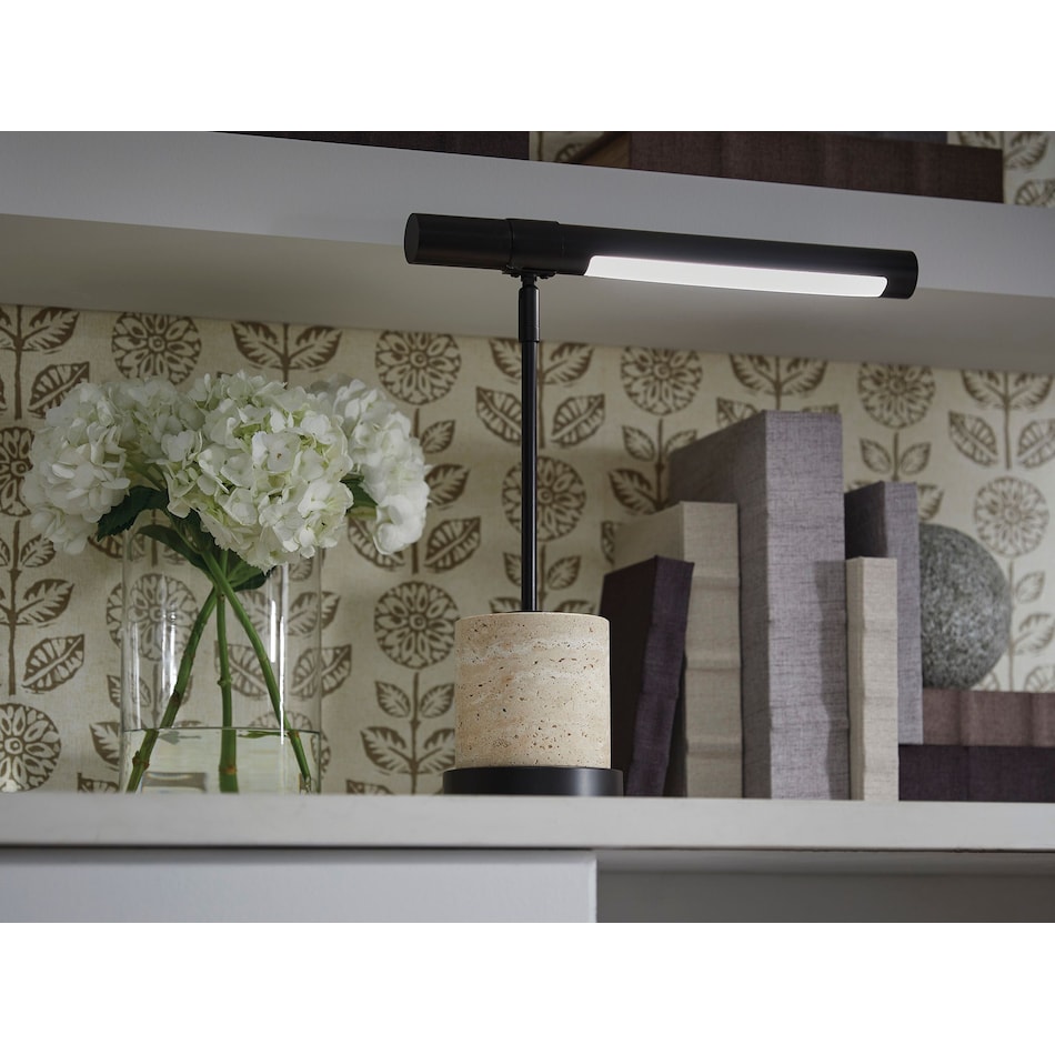 ashy beige desk lamp   