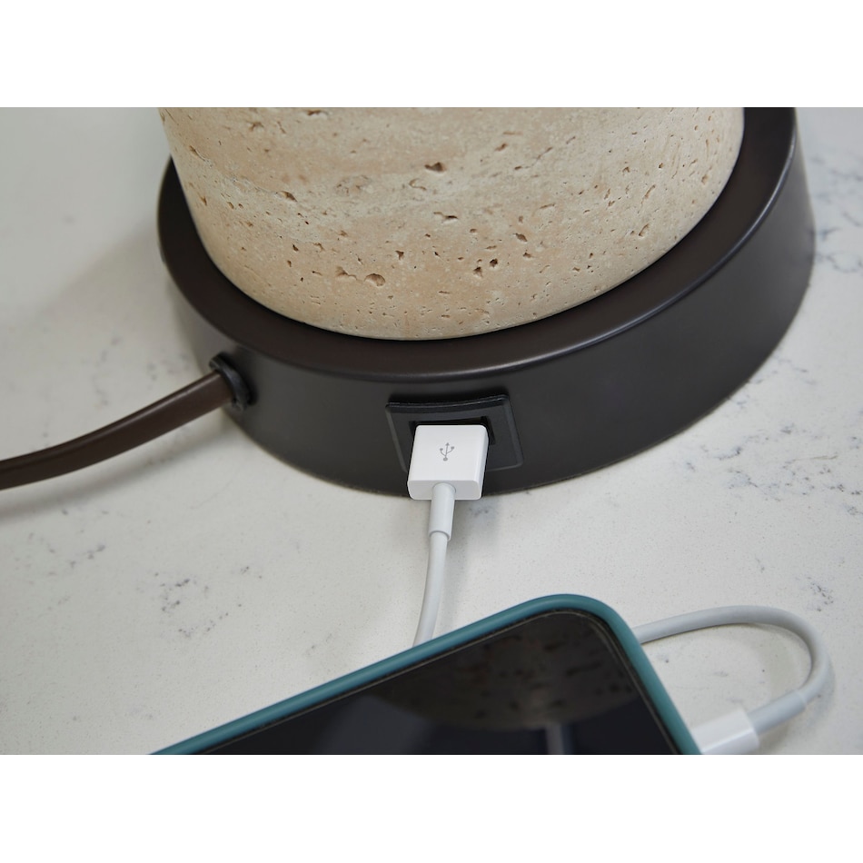 ashy beige desk lamp   