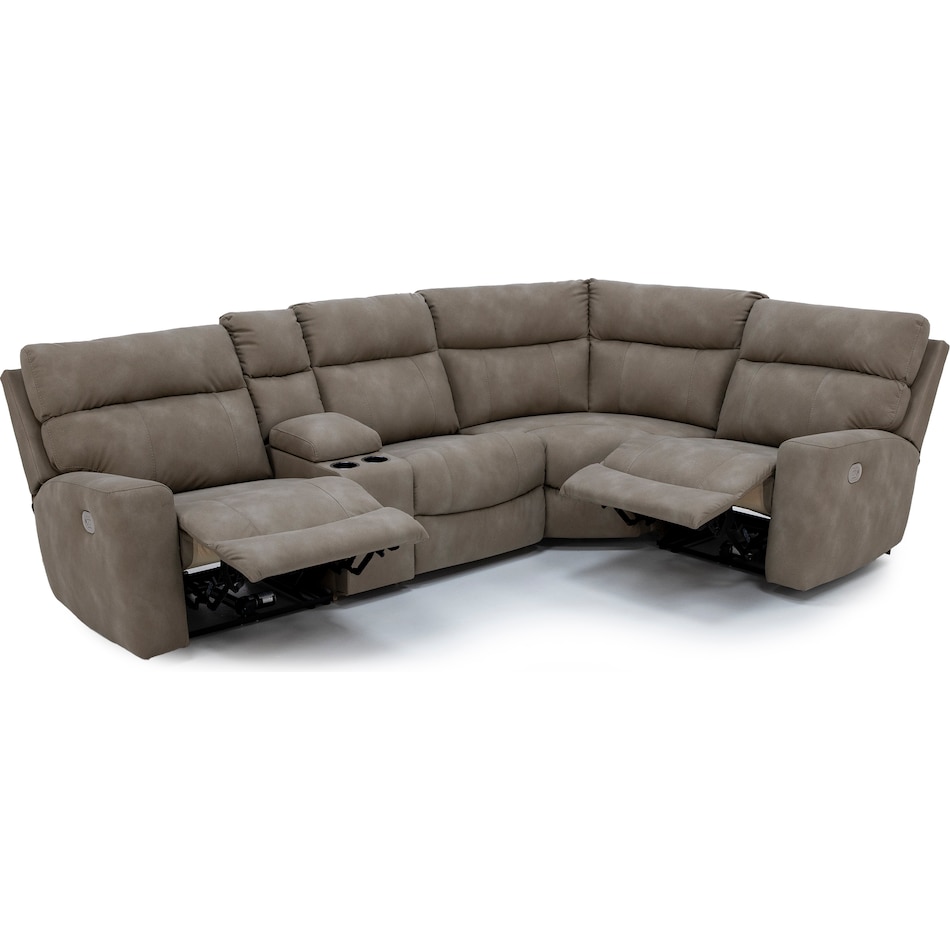 ashy beige mtn fab sectional pkg  