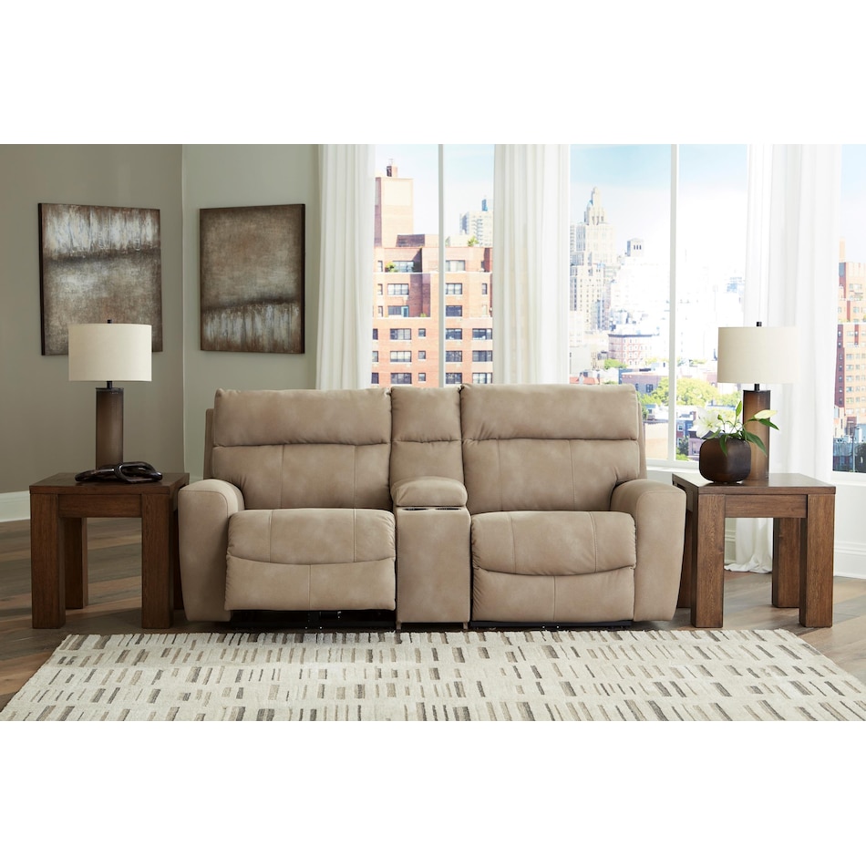 ashy beige mtn fab sectional pkg  