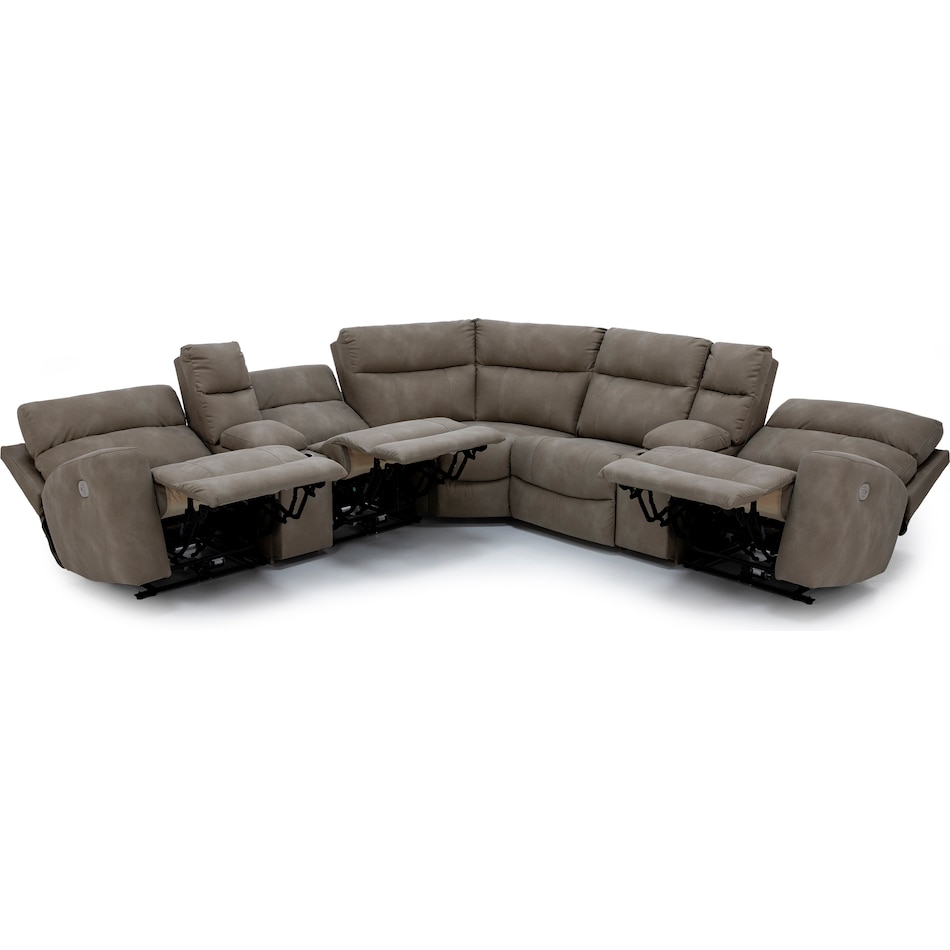 ashy beige mtn fab sectional pkg  