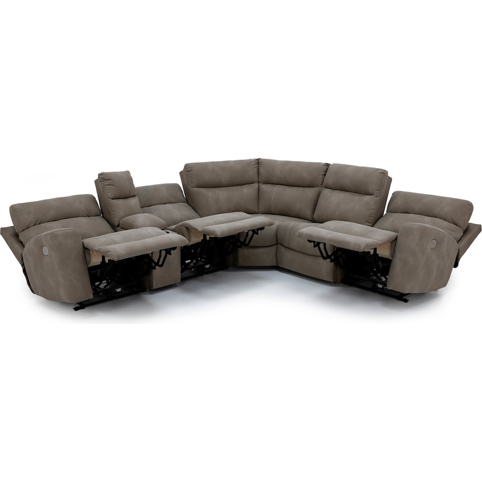 ashy beige mtn fab sectional zpkg  