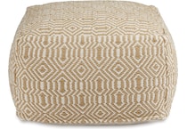 ashy beige pouf   