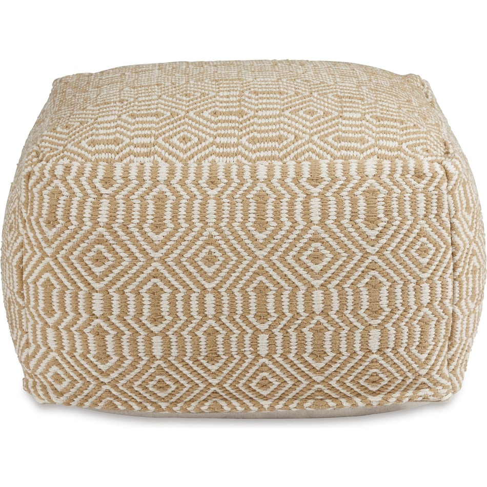 ashy beige pouf   