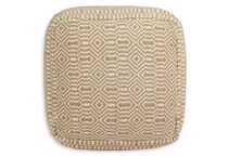 ashy beige pouf   