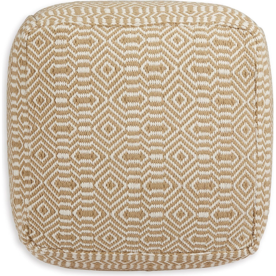 ashy beige pouf   