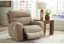 ashy beige recliner   