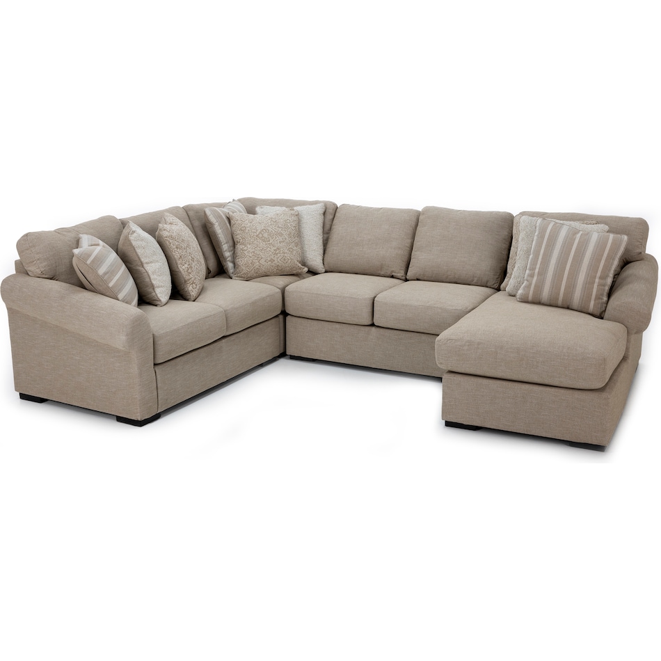 ashy beige sta fab sectional pieces zpkg  
