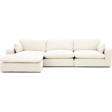 Dream 2 3-Pc. Chaise Sofa in Linen