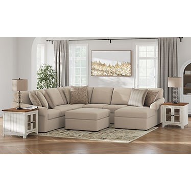 Mae 4-Pc. Sectional With Next-Gen Nuvella Performance Fabric