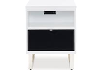 ashy black & white chairside table cnt  