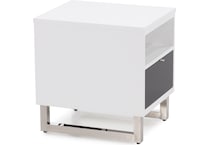 ashy black & white chairside table cnt  