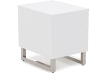 ashy black & white chairside table cnt  
