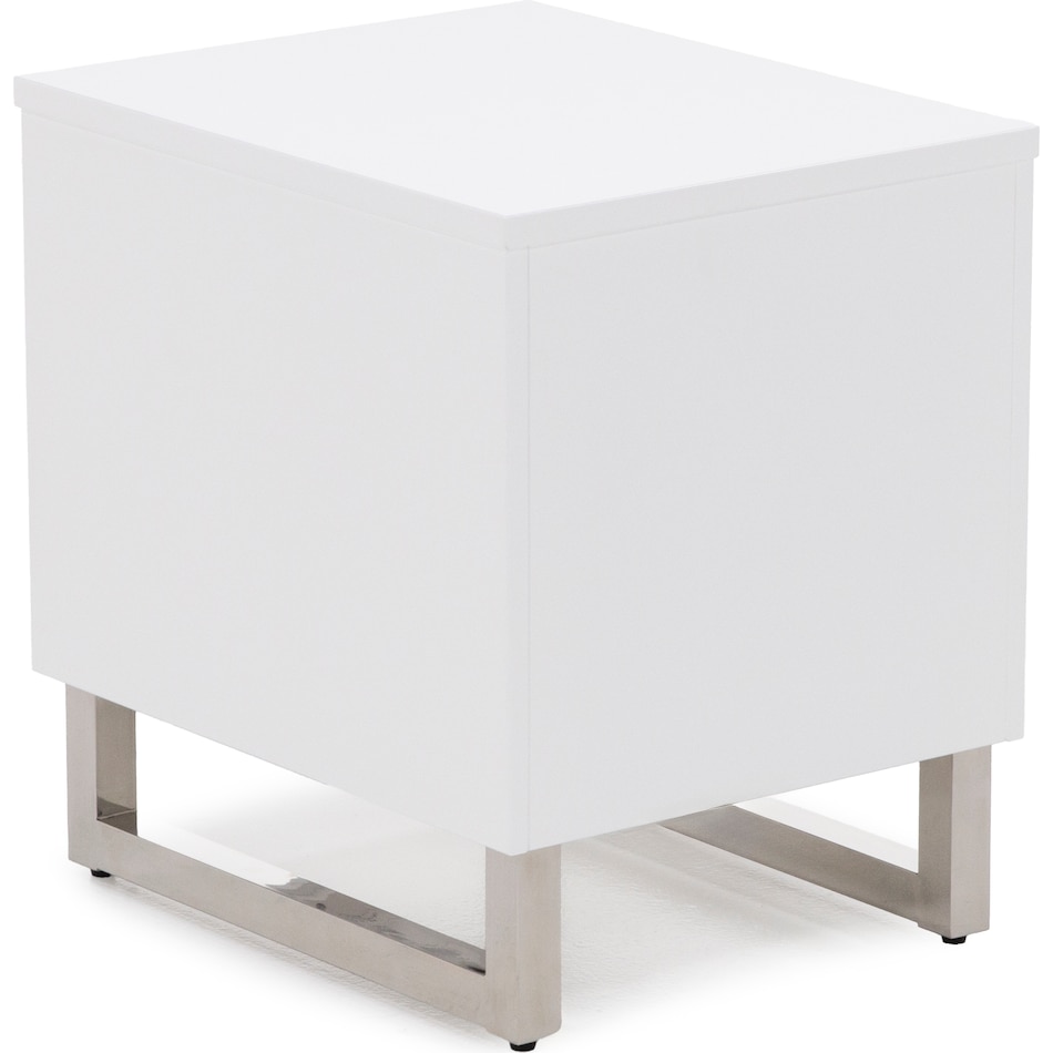 ashy black & white chairside table cnt  