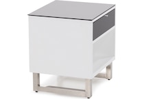 ashy black & white end table cnt  