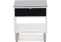 ashy black & white end table cnt  
