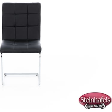 Maddie Upholstered Side Chair, Black