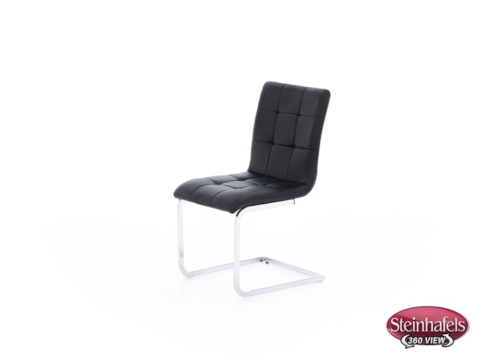 ashy black inch standard seat height side chair  image   