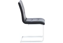 ashy black inch standard seat height side chair   