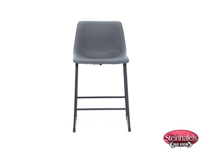 ashy black inch & over bar seat stool  image   