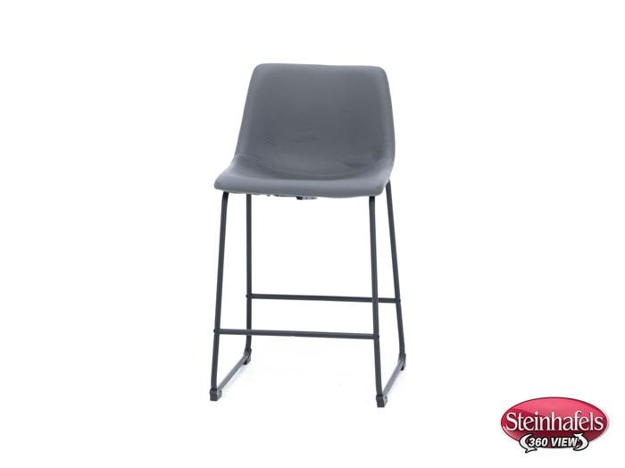 ashy black inch & over bar seat stool  image   