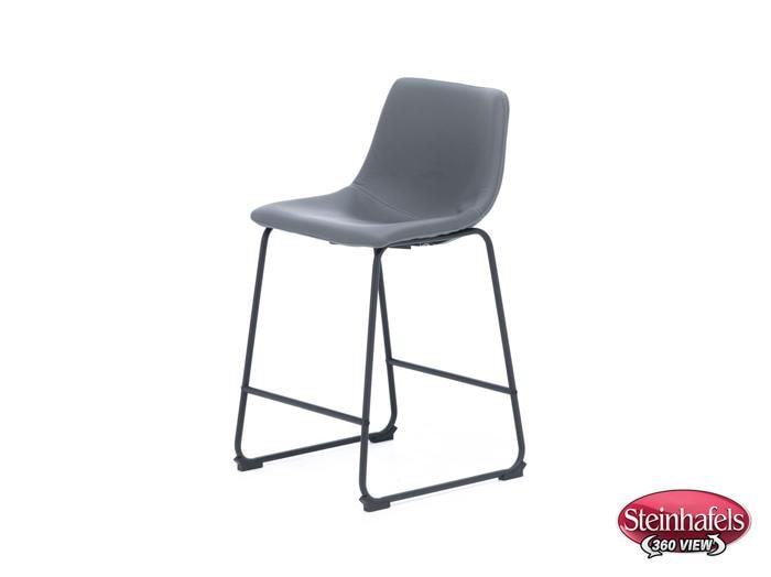 ashy black inch & over bar seat stool  image   