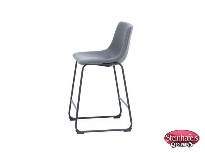 ashy black inch & over bar seat stool  image   