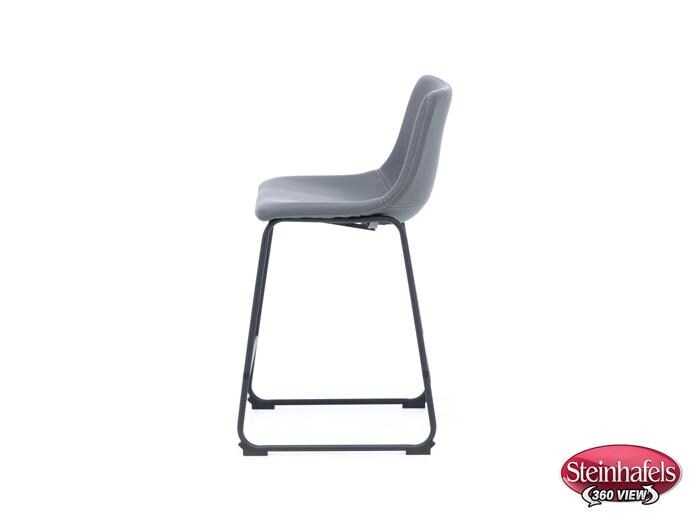 ashy black inch & over bar seat stool  image   