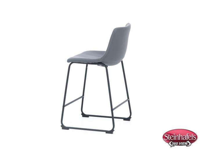 ashy black inch & over bar seat stool  image   