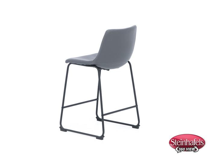 ashy black inch & over bar seat stool  image   