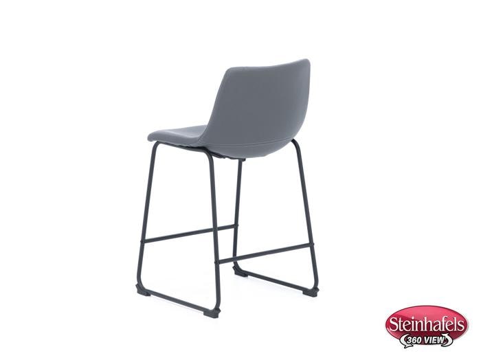 ashy black inch & over bar seat stool  image   