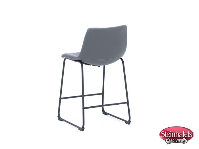 ashy black inch & over bar seat stool  image   