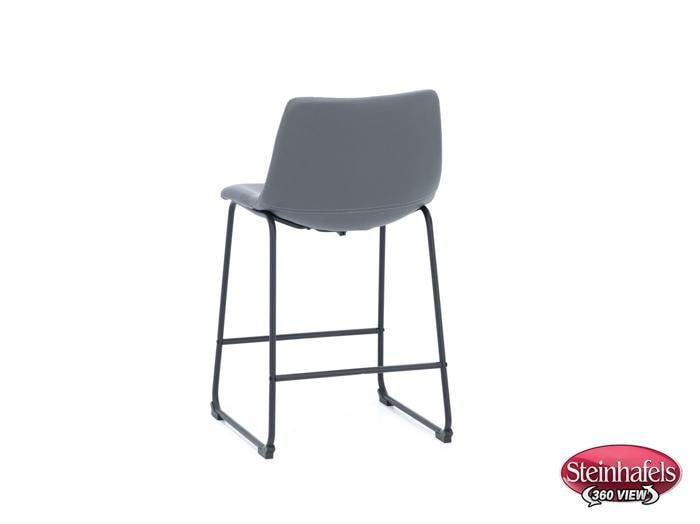 ashy black inch & over bar seat stool  image   