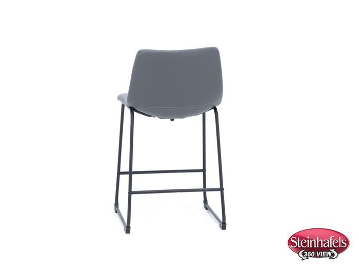 ashy black inch & over bar seat stool  image   