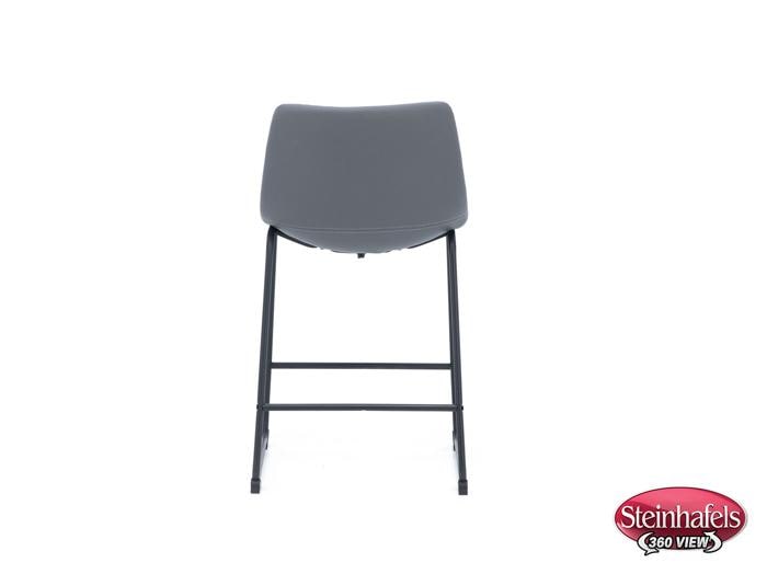 ashy black inch & over bar seat stool  image   