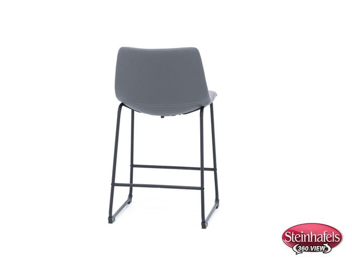 ashy black inch & over bar seat stool  image   