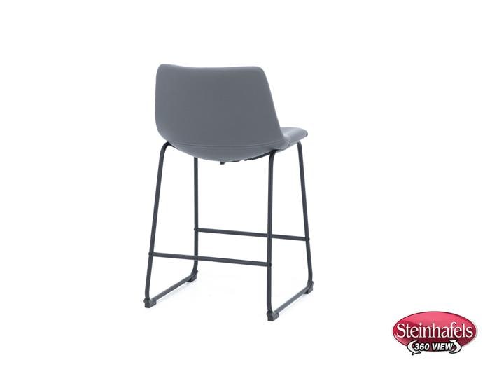 ashy black inch & over bar seat stool  image   