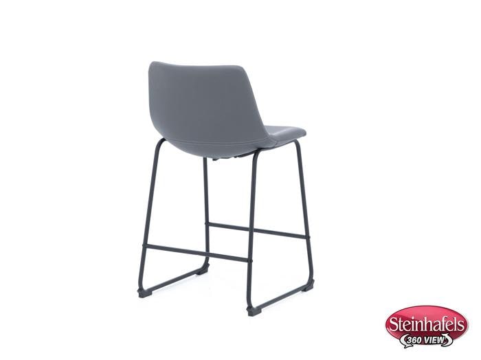 ashy black inch & over bar seat stool  image   