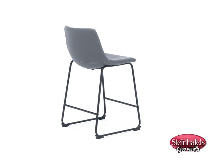 ashy black inch & over bar seat stool  image   