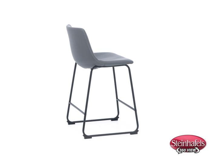 ashy black inch & over bar seat stool  image   