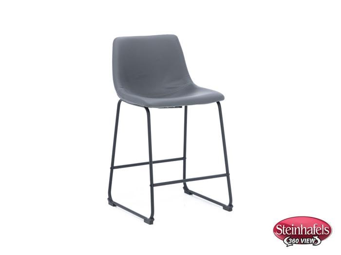 ashy black inch & over bar seat stool  image   