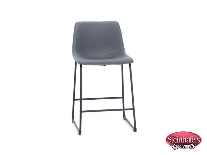 ashy black inch & over bar seat stool  image   