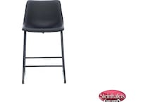 ashy black inch & over bar seat stool  image   